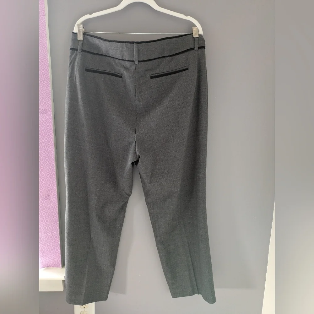 J. Crew Women's Gray Wool Blend Tailored Pants 14